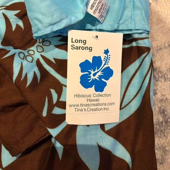 hibiscus collection sarong Wrap/Sarong Hibiscus Tropical Pattern - NWT - Picture 3 of 5